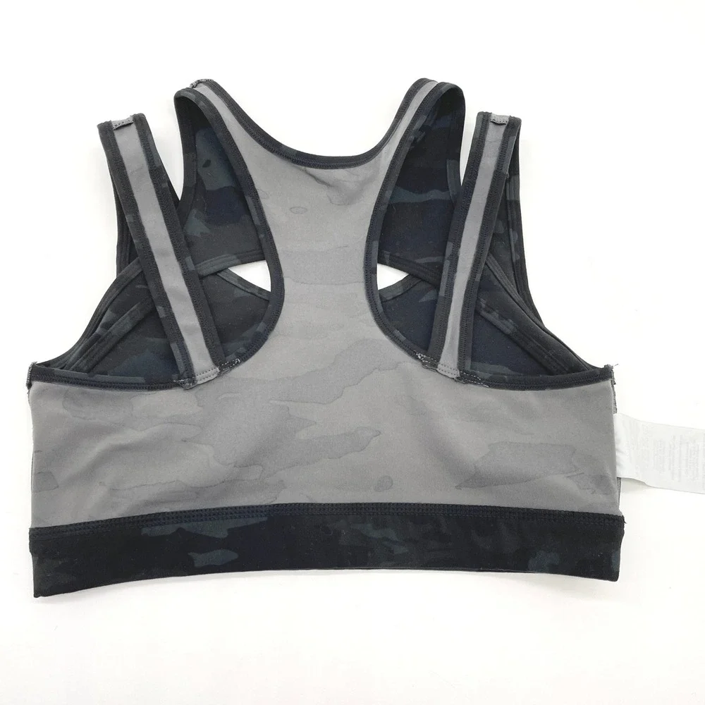 Alphalete Camo Sports Bra Womens Small Double Strap Racerback Athleisure Gym